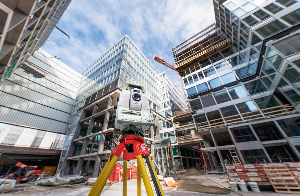 geodezyjna obsługa budowy budynków wielkopowierzchniowych